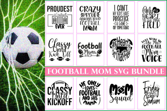 Football Mom SVG Bundle: Graphics and Crafts for Modern Blogs