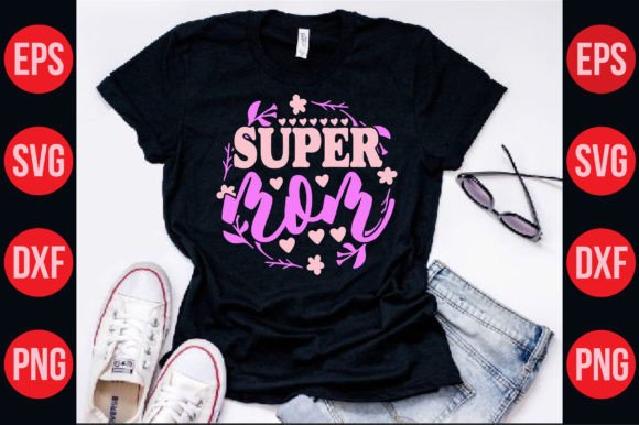 Mom Svg Typography T Shirt Design for Graphics and Crafts